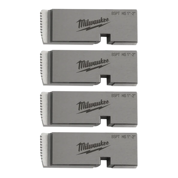 Milwaukee 1"-2" HIGH SPEED BSPT Universal Pipe Threading Die Set - 4932492927