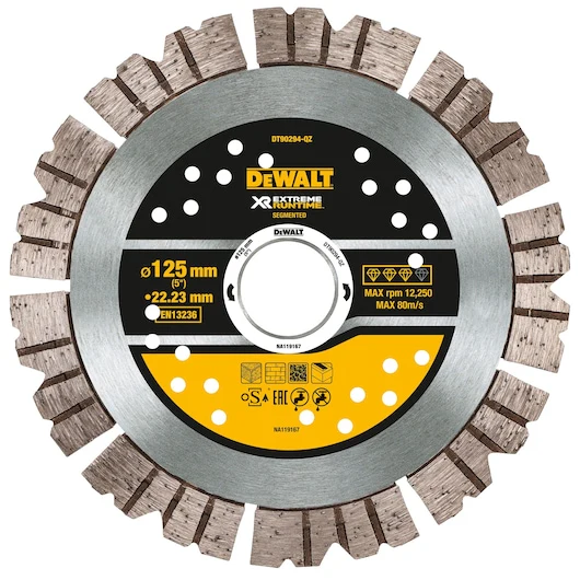 Dewalt 125X22MM EXTREME RUNTIME DIAMOND WHEEL - DT90294-QZ