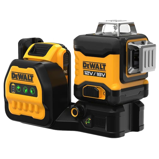 Dewalt 12V/18V XR 3x360° Multi-Voltage Multi Line Laser Kit Green - DCE089D1G18-XE