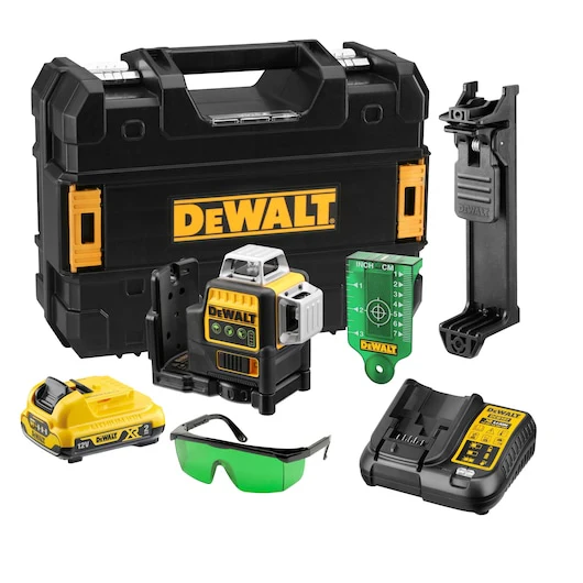 Dewalt 12V XR 3x360° Multi Line Laser Kit Green - DCE089D1G-XE
