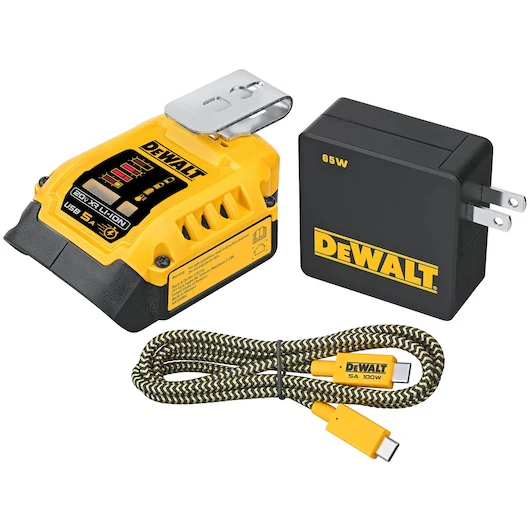 Dewalt 18V XR USB-C CHARGER KIT - DCB094K-XE