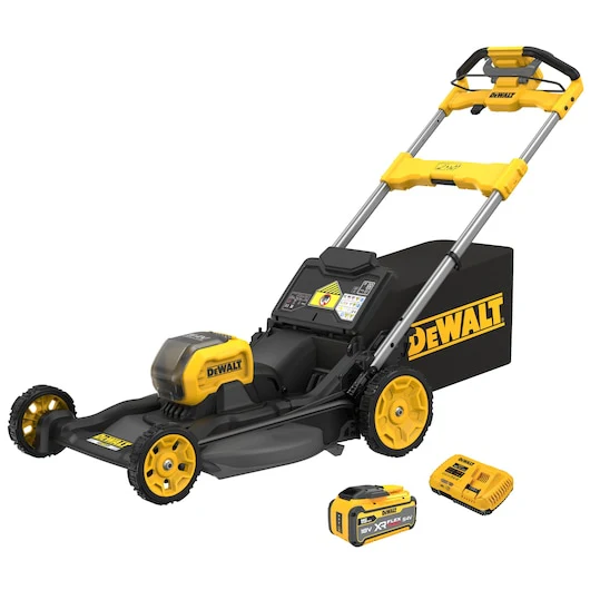 Dewalt 1x54V XR Li-Ion 530mm 21" Self Propelled Lawn Mower Kit 15Ah (DCB549-XJ x1 DCB117-XE) - DCMWSP550Z1-XE