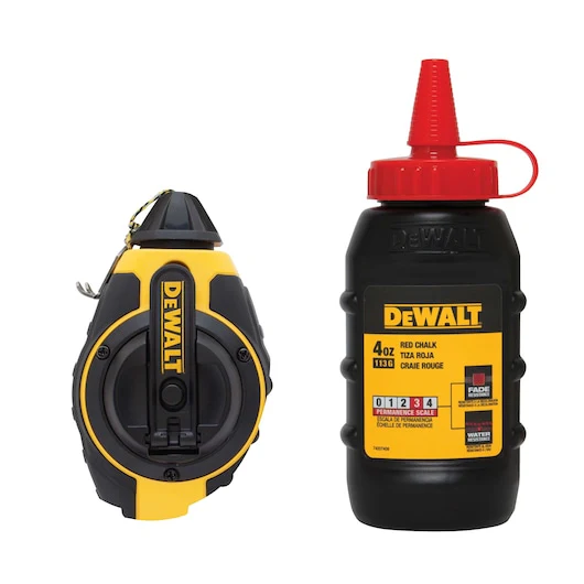 Dewalt Chalk Line Reel Kit W/ Red Chalk 30m/100' 3:1 - DWHT47374L