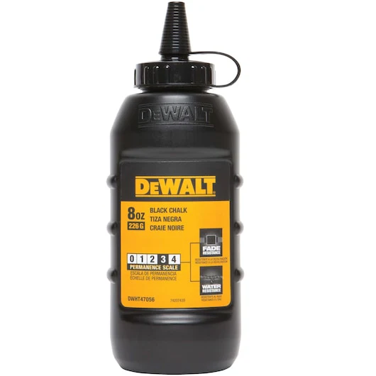 Dewalt Chalk Refill Black 225g/8oz - DWHT47056L