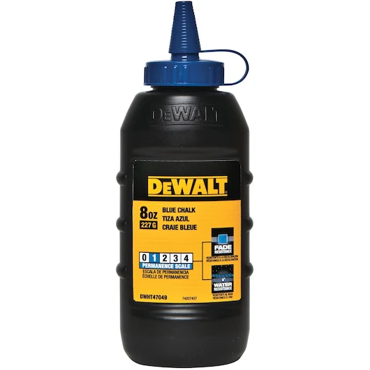 Dewalt Chalk Refill Blue 225g/8oz - DWHT47049L