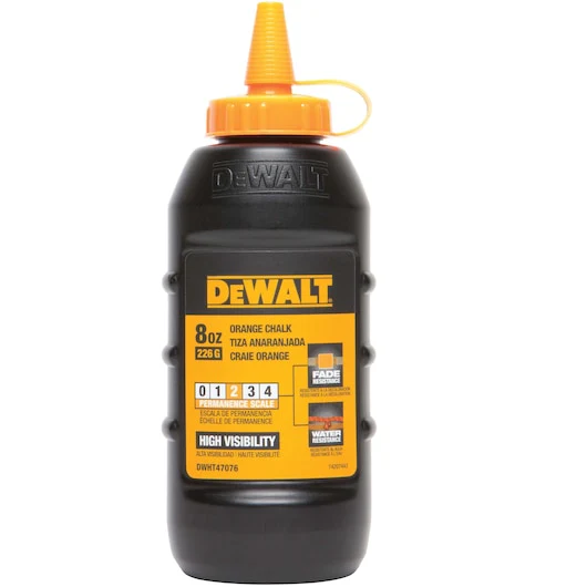 Dewalt Chalk Refill Orange 225g/8oz - DWHT47076L