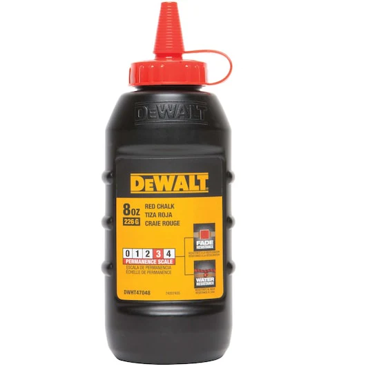 Dewalt Chalk Refill Red 225g/8oz - DWHT47048L