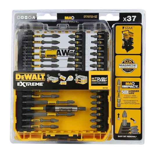 Dewalt MAX IMPACT 37 PC SCREWDRIVING SET (WHILE STOCKS LAST) - DT70723-QZ