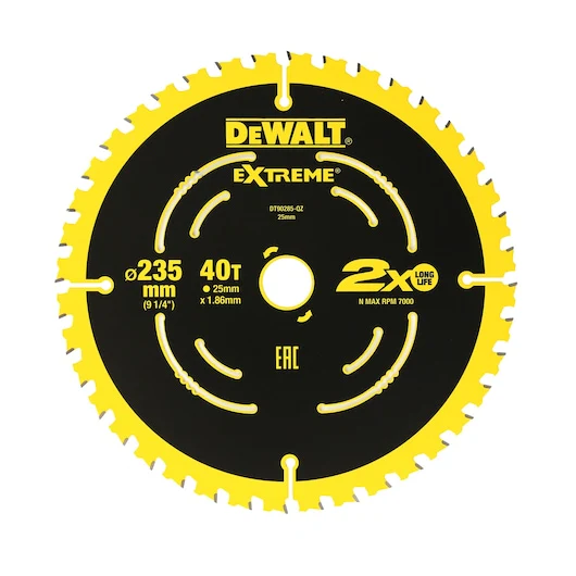 Dewalt SAW BLADE EXTREME 235MM X 40T (16/25MM) - DT90285-QZ