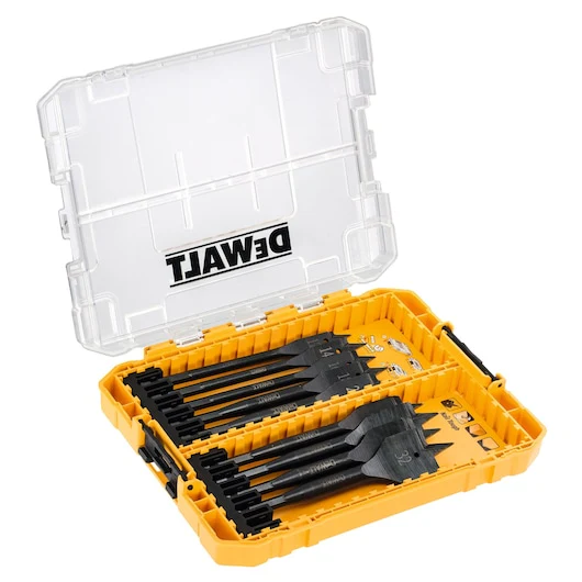 Dewalt SPADE BIT EXTREME IMPACT TOUGH CASE 152MM 9PC SET (12 14 16 18 20 22 25 28 32MM) - DT70751-QZ