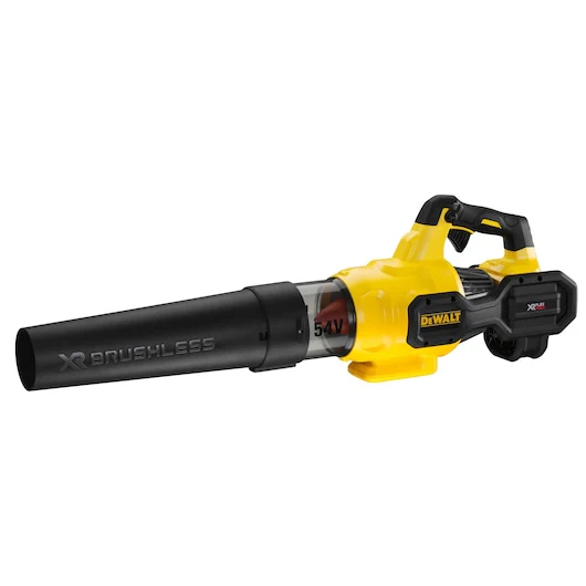 Dewalt XR FLEXVOLT™ Axial Blower - 9.0Ah Kit High Efficiency Brushless Motor, Petrol Performance 650CFM Air Volume, 200 km/h Air Speed, Variable Speed, Lock-on Switch, Axial Design provides optimised balance, Kit Contains: 1 x 9.0Ah 18V/54 - DCMBA572X1-XE