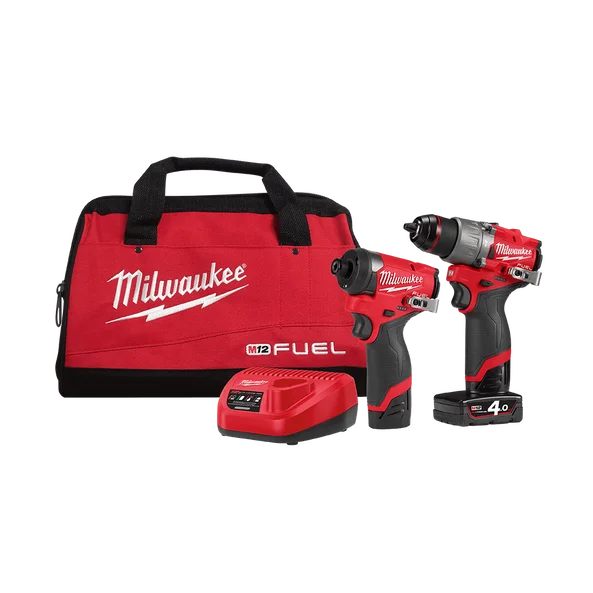 Milwaukee M12 FUEL 2 PIECE POWER PACK 2A2 KIT - M12FPP2A2422B (FREE 5ah Battery Via Redemption)