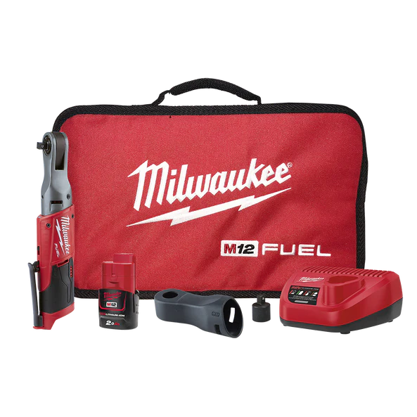 Milwaukee M12 FUEL™ 3/8" Impact Ratchet Kit (1x 2.0Ah) - M12FIR38-201B