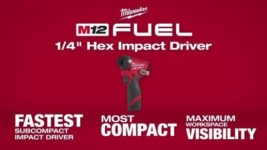 Milwaukee M12 FUEL™ 1/4" Hex Impact Driver (Tool Only) - M12FID20 (OUT OF BOX) - Image 10
