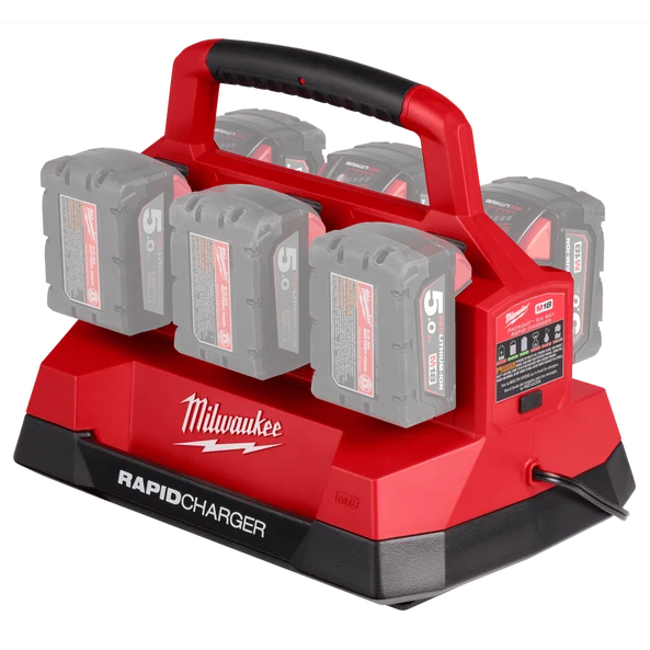 Milwaukee M18™ 6 Bay PACKOUT™ Rapid Charger (Tool Only) - M18PC6 - Image 8