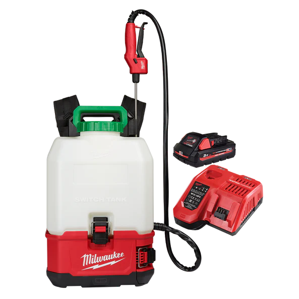 M18™ SWITCH TANK™ 15 Litre Backpack Chemical Sprayer with Powered Base Kit