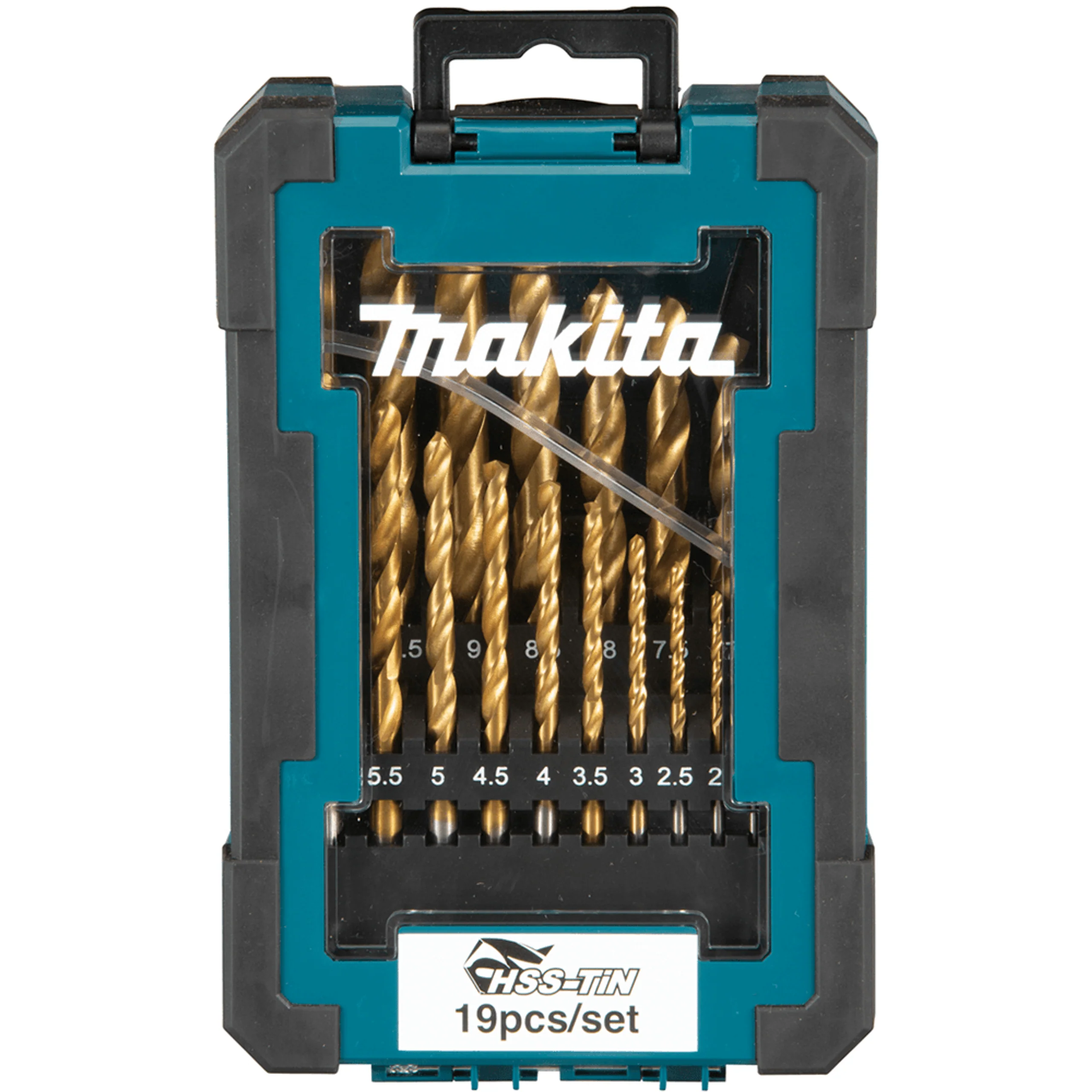 Makita 19 Piece Assorted Economy HSS-TiN 1-10mm Drill Bits Set -D-72229 HALF PRICE
