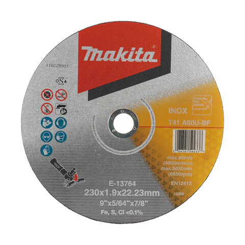 Makita 230mm x 1.9mm x 22mm INOX CUTTING DISC A60U - 40pc Box E-13764-40