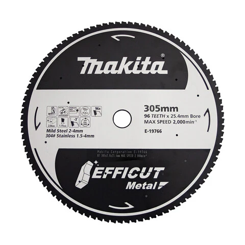 MAKITA 305mm 96T TCT Circular Saw Blade for Metal Cutting E-19766