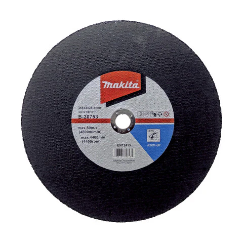 Makita 355mm x 3mm x 25.4mm LONG LIFE METAL CUT OFF WHEEL A30Q - 5pk B-20753-5
