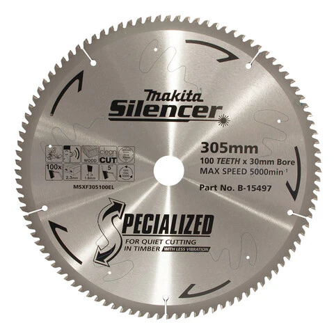Makita B-15497 305mm 100T Timber Cutting Tct Saw Blade