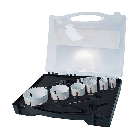 Makita Bi-METAL LARGE ELECTRICIAN HOLESAW SET 20-65mm - 9pc D-47139
