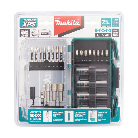 Makita IMPACT XPS DRIVER BIT & 3/8 DEEP SOCKET SET 25pc E-19308