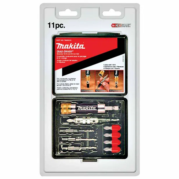 MAKITA Industrial Quad Driver Set 11 Piece 784859-A