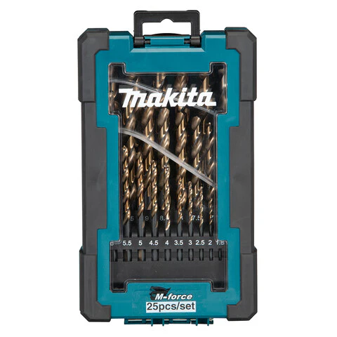 Makita M-FORCE HSS DRILL BIT SET - 1-13mm METRIC - 25pc D-67599