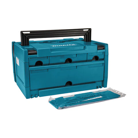 Makita MAKPAC 3 - 4 DRAW BIT BOX STORAGE CASE P-84311