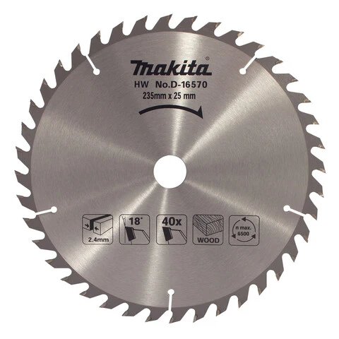 Makita Standard Tct Saw Blade 235mm X 25mm X 40T D-16570