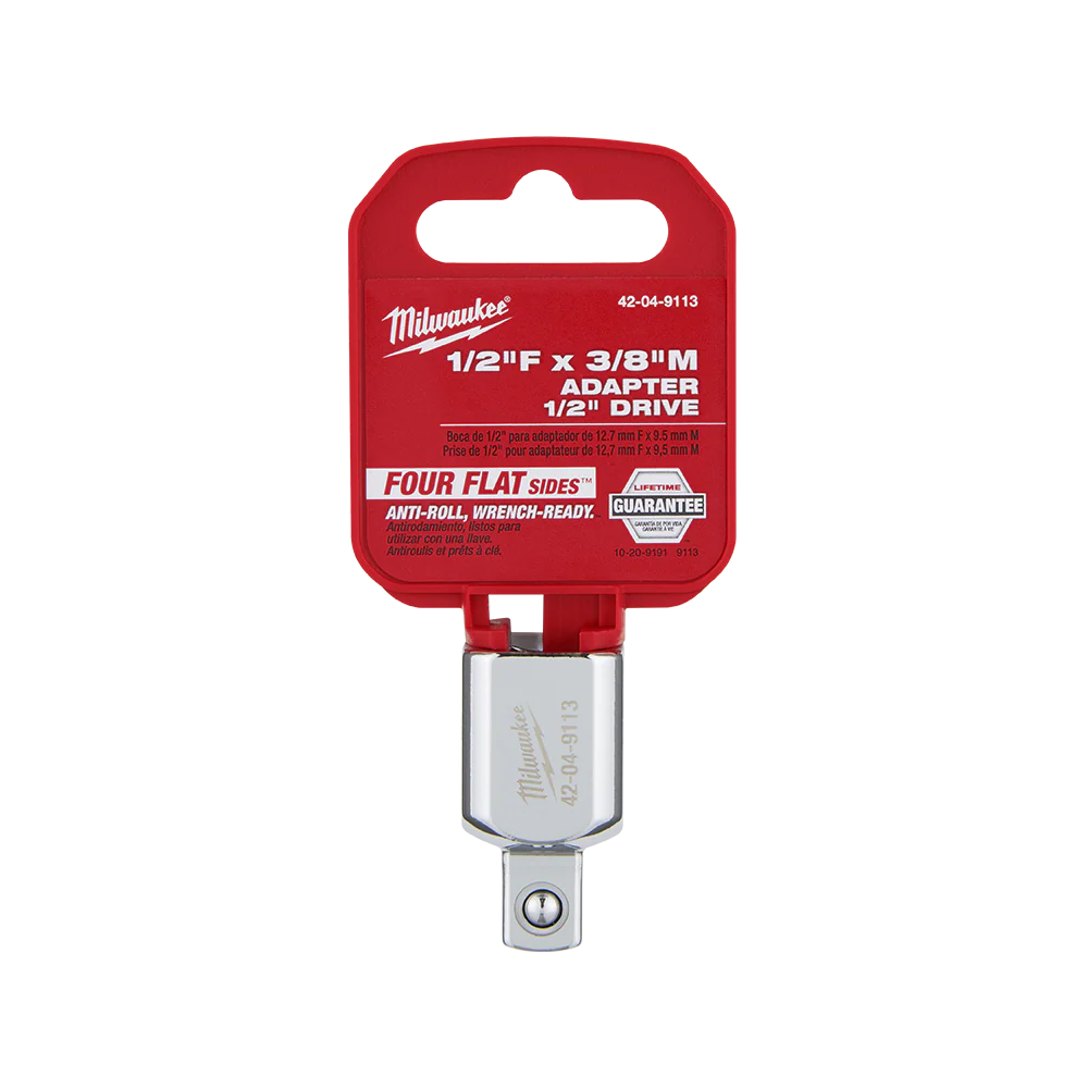 Milwaukee 1/2" Drive 1/2"F X 3/8"M Adapter - 42049113