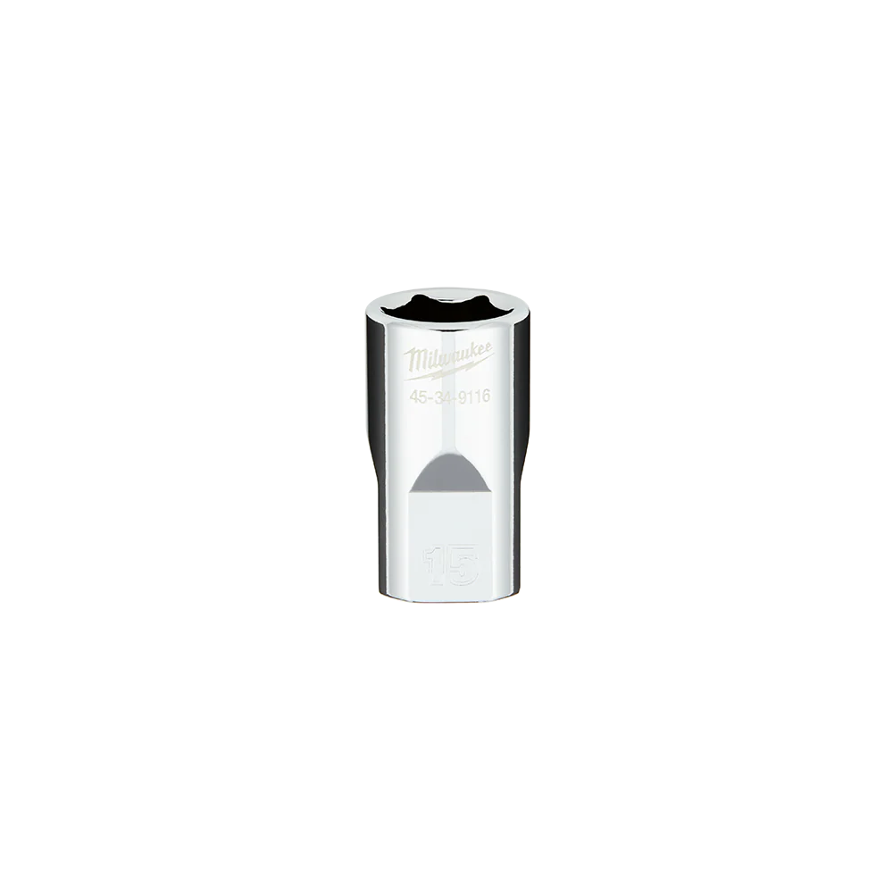 Milwaukee 1/2" Drive Socket  Metric Standard 15mm - 45349116