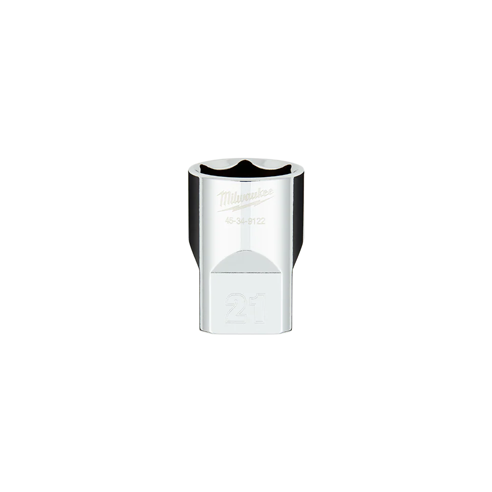 Milwaukee 1/2" Drive Socket  Metric Standard 21mm - 45349122