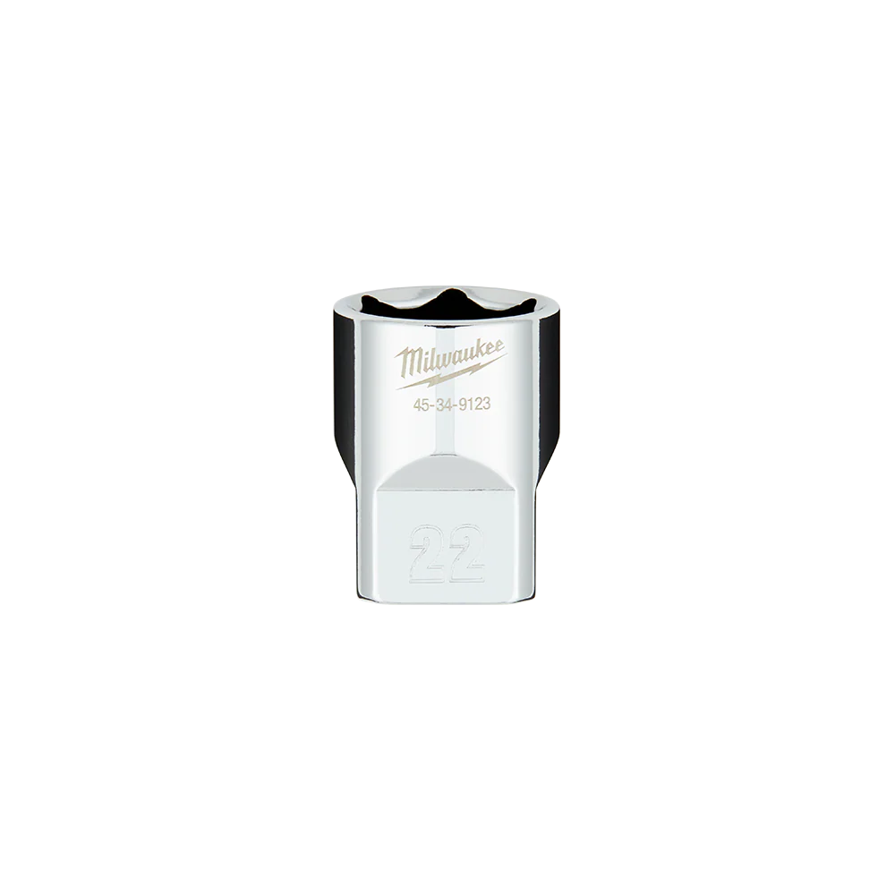 Milwaukee 1/2" Drive Socket  Metric Standard 22mm - 45349123