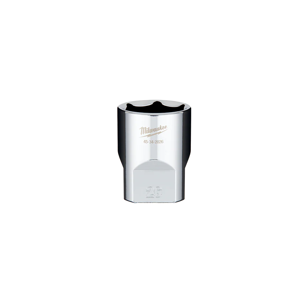 Milwaukee 1/2" Drive Socket  Metric Standard 26mm - 45342026