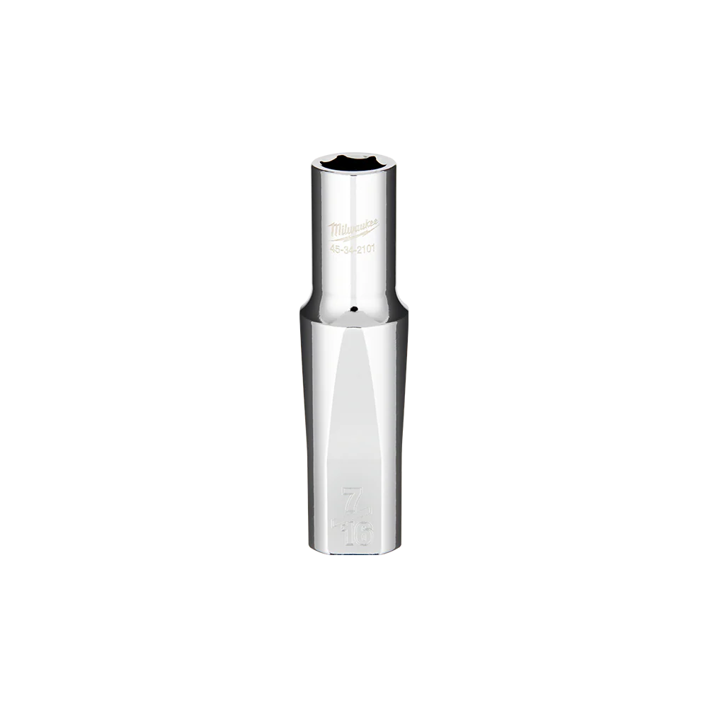Milwaukee 1/2" Drive Socket SAE Deep 7/16" - 45342101