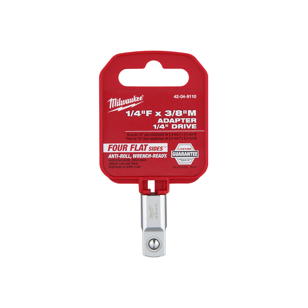 Milwaukee 1/4" Drive 1/4"F X 3/8"M Adapter - 42049110