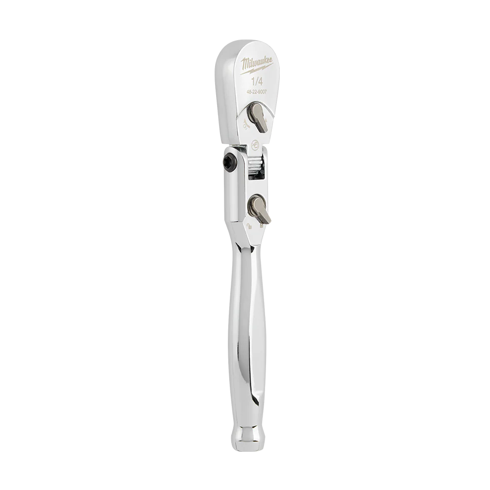 Milwaukee 1/4" Drive Flex Head Ratchet (5.5") - 48229007