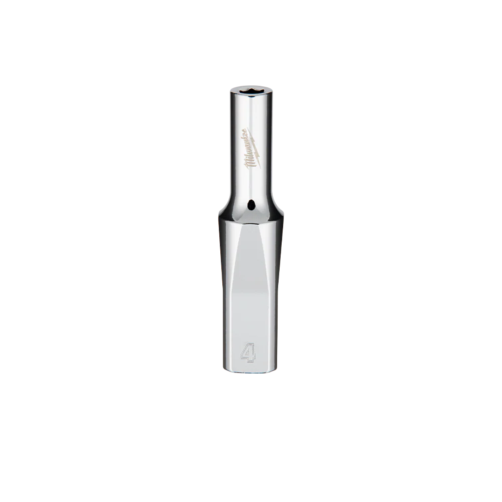 Milwaukee 1/4" Drive Socket Metric Deep 4mm - 45344010