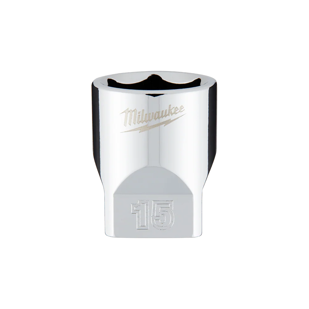 Milwaukee 1/4" Drive Socket Metric Standard 15mm - 45349041