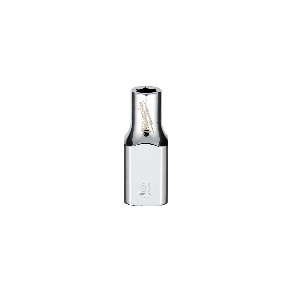 Milwaukee 1/4" Drive Socket Metric Standard 4mm - 45344000