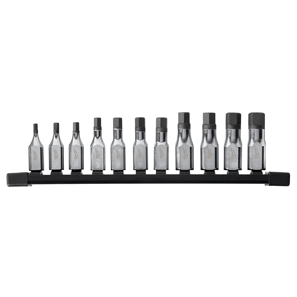 Milwaukee 11pc 3/8” Drive Metric Hex Bit Socket Set - 48229543