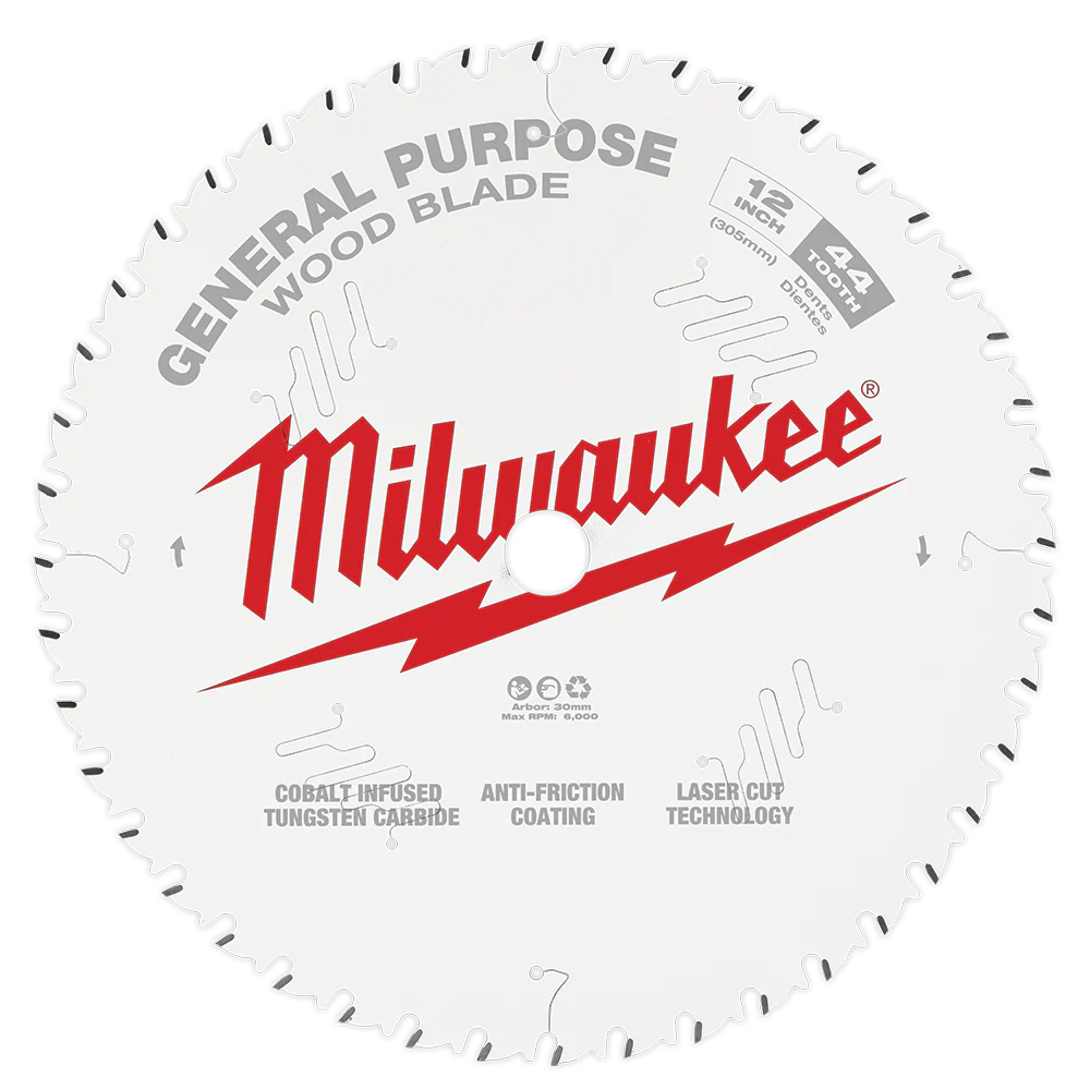 Milwaukee 12" 305mm 44T GENERAL PURPOSE Blade - 48408220