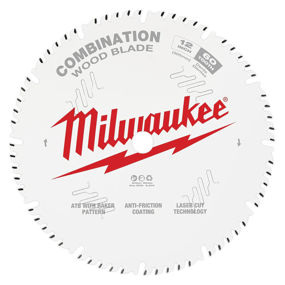 Milwaukee 12" 305mm 60T COMBINATION Blade - 48408222
