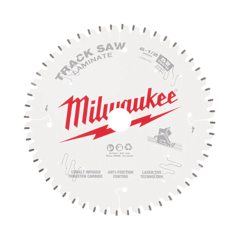 Milwaukee 165mm 6-1/2" 52T Laminate Track Saw Blade - 48400643