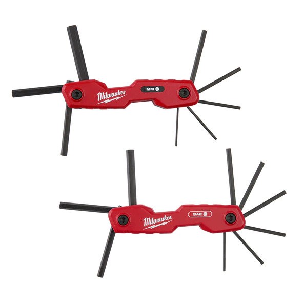 Milwaukee 17 Piece Metric/SAE Folding Hex Key Set - 48222183