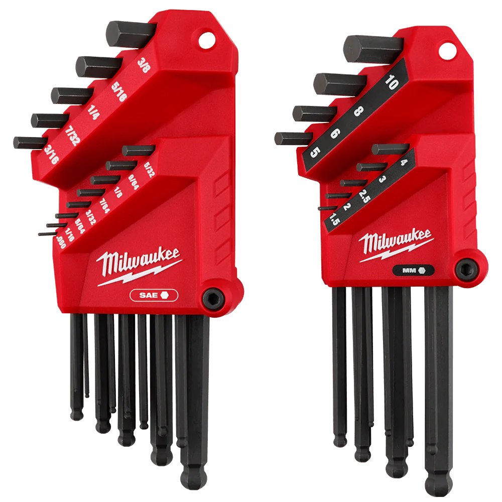 Milwaukee 22PC SAE/Metric L-Style with Ball End Hex Key Set - 48222187