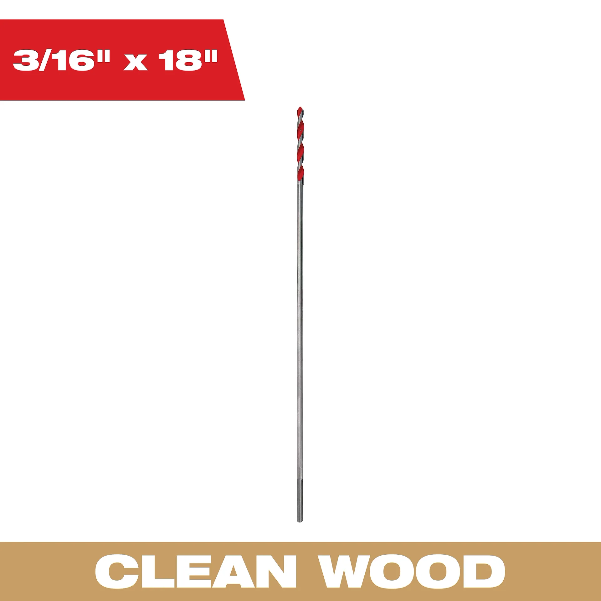 Milwaukee 3/16" x 457mm Bellhanger Drill Bit 48137218 - Image 2