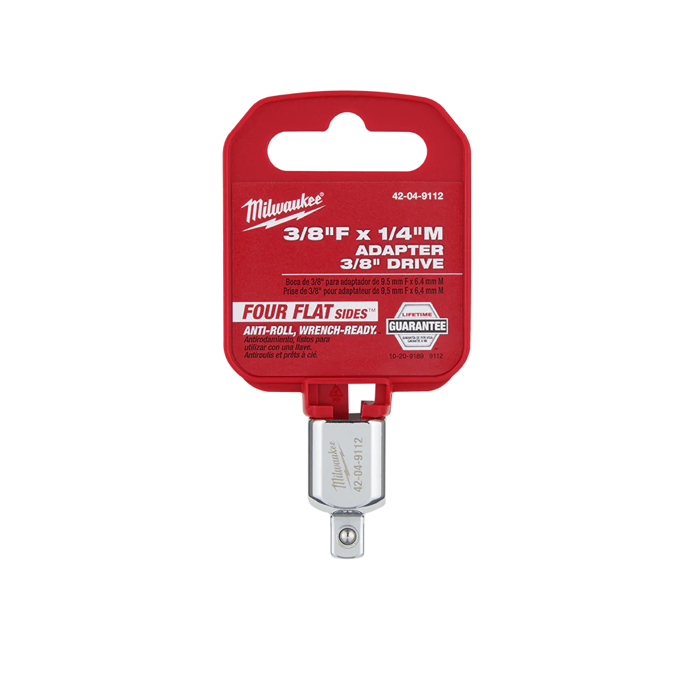 Milwaukee 3/8" Drive 3/8"F X 1/4"M Adapter - 42049112